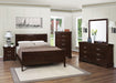 Coaster Furniture - Louis Philippe Rich Cappuccino Youth 5 Piece Full Bedroom Set - 202411F-5SET