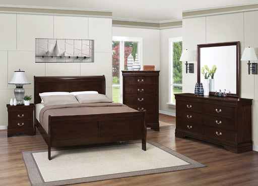 Coaster Furniture - Louis Philippe Rich Cappuccino Youth 5 Piece Full Bedroom Set - 202411F-5SET - GreatFurnitureDeal