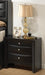 Coaster Furniture - Briana 3 Piece Eastern King Storage Bookcase Bedroom Set in Black - 202701KE-3SET