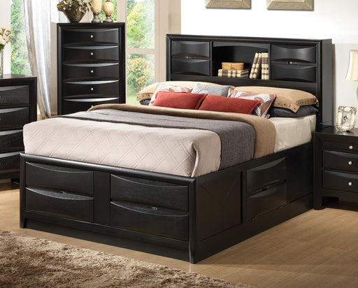 Coaster Furniture - Briana 3 Piece California King Storage Bookcase Bedroom Set in Black - 202701KW-3SET