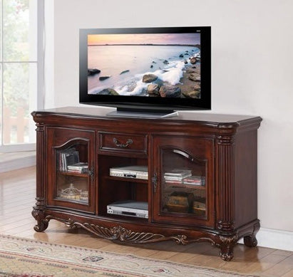 Acme Furniture - Remington TV Stand in Brown Cherry - 20278