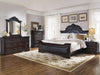 Coaster Furniture - Cambridge 5 Piece Queen Panel Bedroom Set In Dark Cherry - 203191Q-5SET