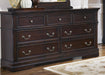 Coaster Furniture - Cambridge Dresser In Dark Cherry - 203193 - GreatFurnitureDeal