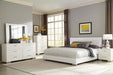 Coaster Furniture - Felicity California King Low Profile Bed in Glossy White - 203500KW - GreatFurnitureDeal