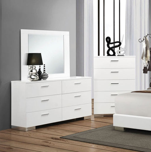 Coaster Furniture - Felicity Dresser and Mirror - 203503-04 - GreatFurnitureDeal