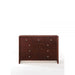 Acme Furniture - Ilana Brown Cherry Dresser and Mirror Set - 20404-20405 - GreatFurnitureDeal