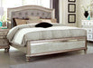 Coaster Furniture - Bling Game Metallic Platinum 5 Piece Eastern King Panel Bedroom Set - 204181KE-5SET