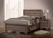 Coaster Furniture - Kauffman Queen Panel Bed with Storage in Washed Taupe - 204190Q