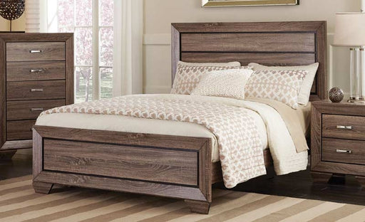 Coaster Furniture - Kauffman Washed Taupe 5 Piece Queen Panel Bedroom Set - 204191Q-5SET - GreatFurnitureDeal