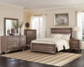 Coaster Furniture - Kauffman Washed Taupe 3 Piece Queen Bedroom Set - 204190Q-3SET - GreatFurnitureDeal