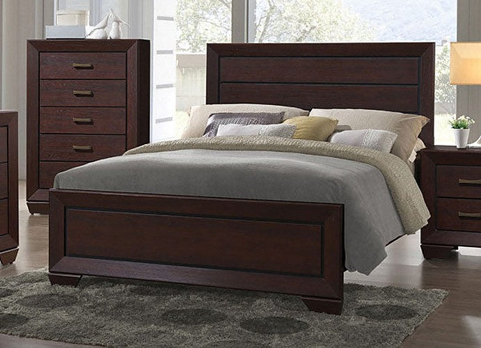 Coaster Furniture - Fenbrook Dark Cocoa 4 Piece King Panel Bedroom Set - 204391KE-4SET - GreatFurnitureDeal