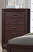 Coaster Furniture - Fenbrook Dark Cocoa 3 Piece Eastern King Panel Bedroom Set - 204391KE-3SET