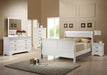 Coaster Furniture - Louis Philippe White Youth 5 Piece Full Bedroom Set - 204691F-5SET
