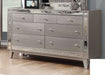 Coaster Furniture - Leighton Metallic Mercury Panel 6 Piece Bedroom Set - 204921Q-S6 - Dresser