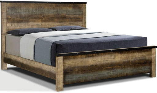 Coaster Furniture - Sembene Antique Multicolor Eastern King Panel Bed Set - 205091KE - GreatFurnitureDeal