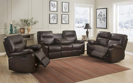 Myco Furniture - Kenzie 2 Piece Reclining Sofa Set in Brown - 2051-BR-SL