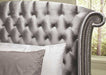 Coaster Furniture - Deanna Grey 5 Piece Eastern King Upholstered Platform Bedroom Set - 205101KE-5SET - GreatFurnitureDeal