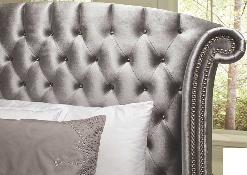 Coaster Furniture - Deanna Grey Upholstered 3 Piece Platform Bedroom Set - 205101Q-S3 - GreatFurnitureDeal