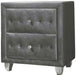Coaster Furniture - Deanna Grey Upholstered 3 Piece Platform Bedroom Set - 205101Q-S3 - Nightstand