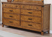Coaster Furniture - Brenner Rustic Honey 6 Piece Full Panel Storage Bedroom Set - 205260F-6SET - GreatFurnitureDeal