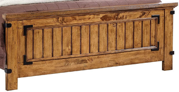Coaster Furniture - Brenner Rustic Honey 3 Piece Queen Panel Bedroom Set - 205261Q-3SET