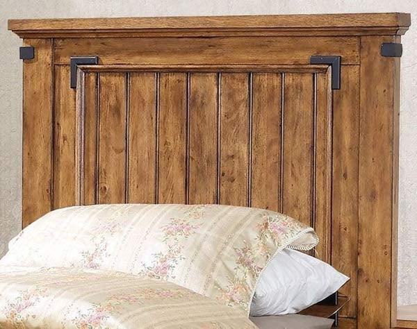 Coaster Furniture - Brenner Rustic Honey 3 Piece Twin Panel Bedroom Set - 205261T-3SET - GreatFurnitureDeal