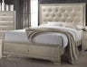 Coaster Furniture - Beaumont Champagne 5 Piece Eastern King Upholstered Panel Bedroom Set - 205291KE-5SET - GreatFurnitureDeal
