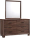 Coaster Furniture - Brandon Brown 5 Piece Queen Panel Bedroom Set - 205321Q-5SET - GreatFurnitureDeal