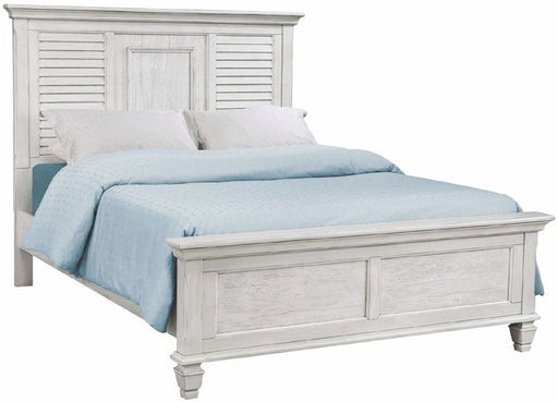 Coaster Furniture - Liza Antique White Eastern King Panel Bed - 205331KE - GreatFurnitureDeal