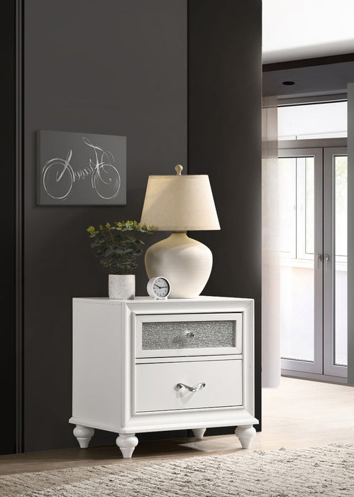 Coaster Furniture - Barzini 2-Drawer Nightstand White - 205892 - GreatFurnitureDeal