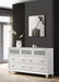 Coaster Furniture - Barzini Rectangle Dresser and Mirror White - 205894 - GreatFurnitureDeal