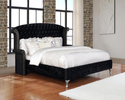 Coaster Furniture - Deanna Eastern King Bed in Black - 206101KE - GreatFurnitureDeal
