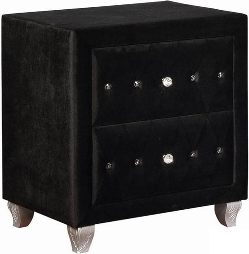 Coaster Furniture - Deanna Black Nightstand - 206102