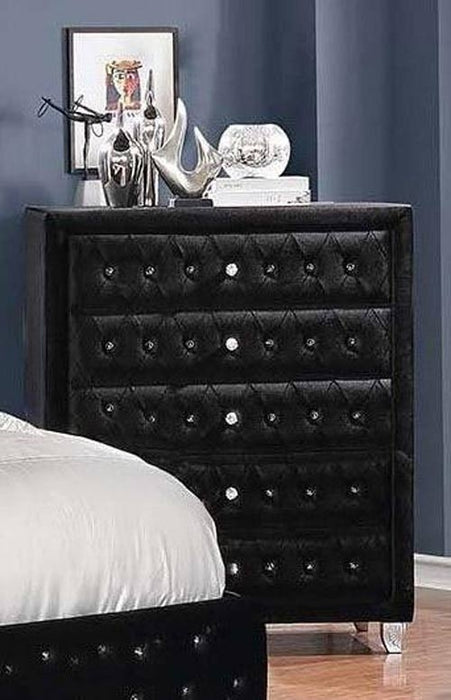 Coaster Furniture - Deanna Chest with 5 Drawers in Black - 206105