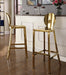 Meridian Furniture - Maddox Bar Stool in Gold - 706 - GreatFurnitureDeal