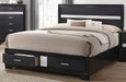 Coaster Furniture - Miranda Black 5 Piece California King Platform Storage Bedroom Set - 206361KW-5SET - GreatFurnitureDeal