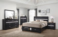 Coaster Furniture - Miranda Black 6 Piece Queen Platform Storage Bedroom Set - 206361Q-6SET - GreatFurnitureDeal