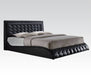 Acme Furniture - Tirrel Upholstered Eastern King Bed Bed in Black - 20657AEK - GreatFurnitureDeal
