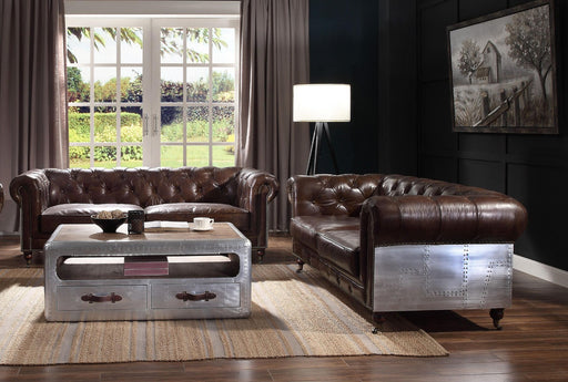 Acme Furniture - Aberdeen 2 Piece Living Room Set in Brown - 56590-91 - GreatFurnitureDeal