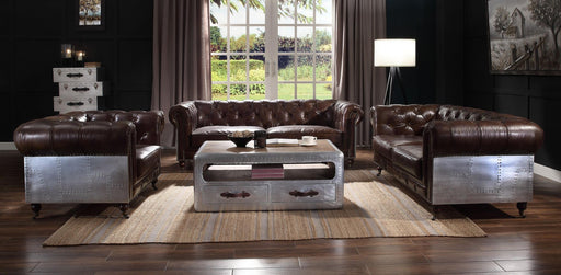 Acme Furniture - Aberdeen 3 Piece Living Room Set in Brown - 56590-91-92 - GreatFurnitureDeal