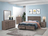 Coaster Furniture - Brantford 4-Piece Eastern King Storage Bedroom Set Barrel Oak - 207040KE-S4 - GreatFurnitureDeal