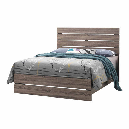 Coaster Furniture - Brantford Eastern King Panel Bed Barrel Oak - 207041KE - GreatFurnitureDeal