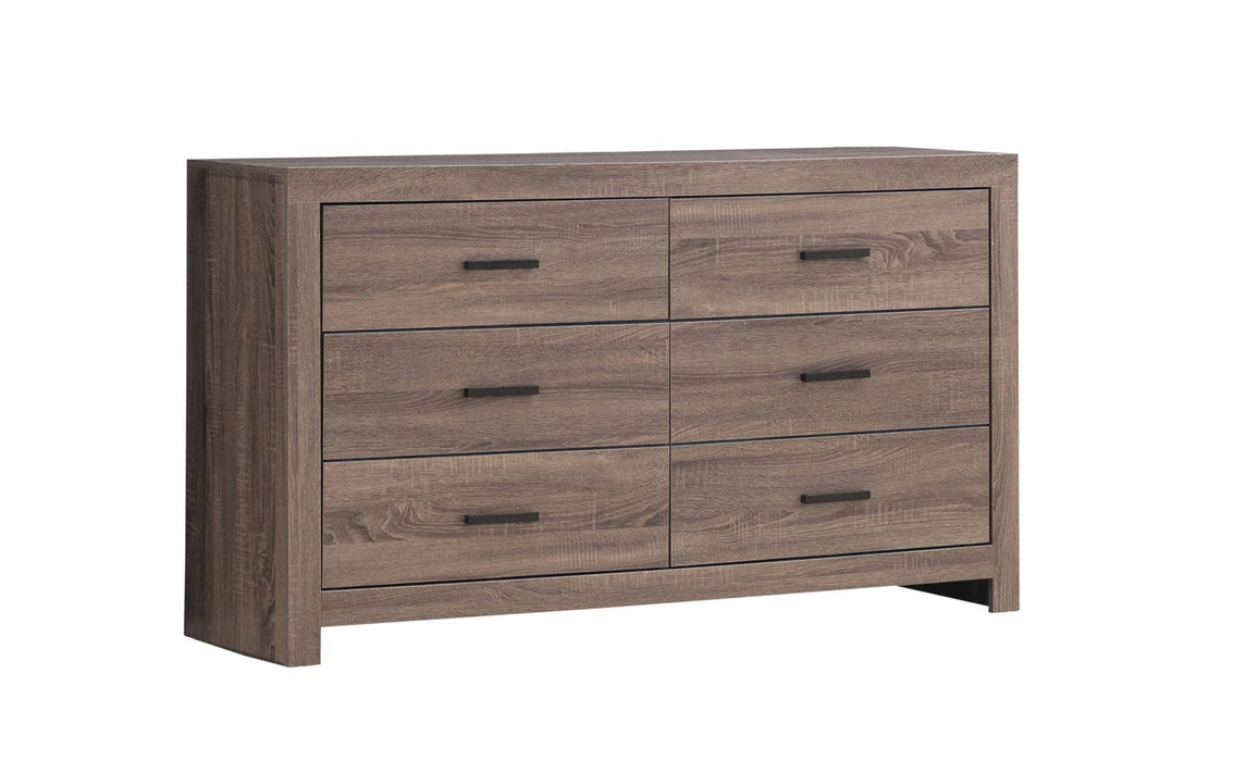 Coaster Furniture - Brantford Rectangle Dresser and Mirror Barrel Oak - 207044