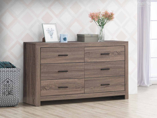 Coaster Furniture - Brantford 6-Drawer Dresser Barrel Oak - 207043 - GreatFurnitureDeal