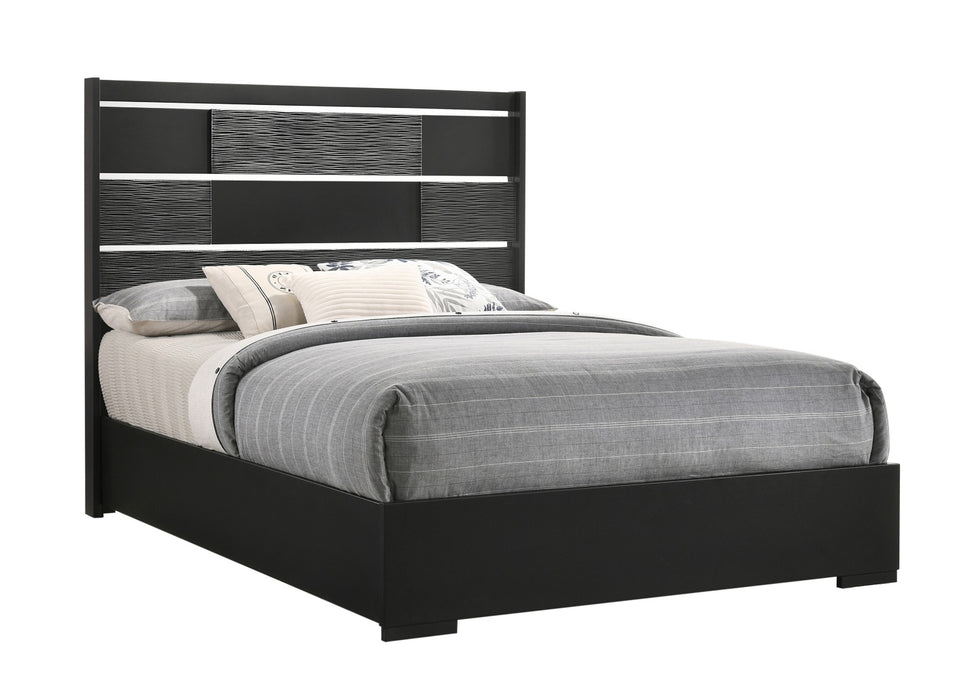 Coaster Furniture - Blacktoft Eastern King Panel Bed Black - 207101KE
