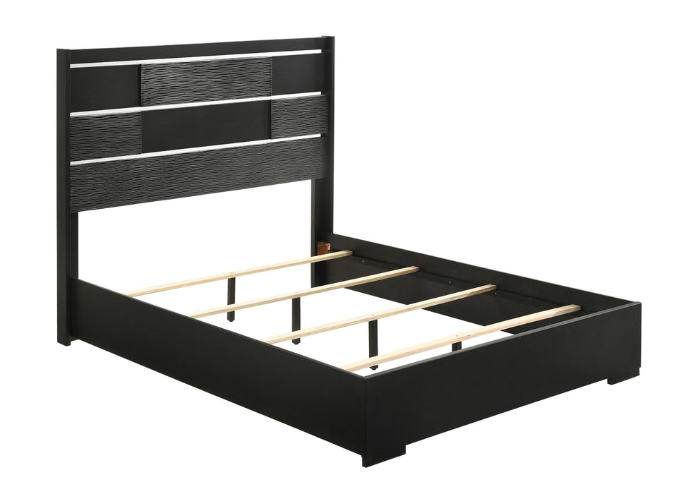 Coaster Furniture - Blacktoft Eastern King Panel Bed Black - 207101KE