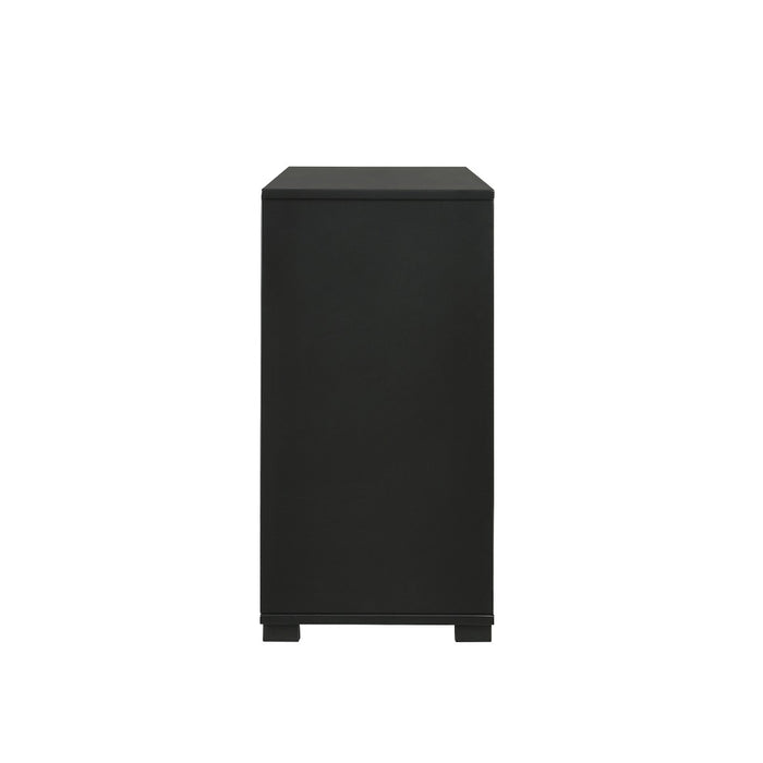 Coaster Furniture - Blacktoft Rectangle Dresser and Mirror Black - 207104