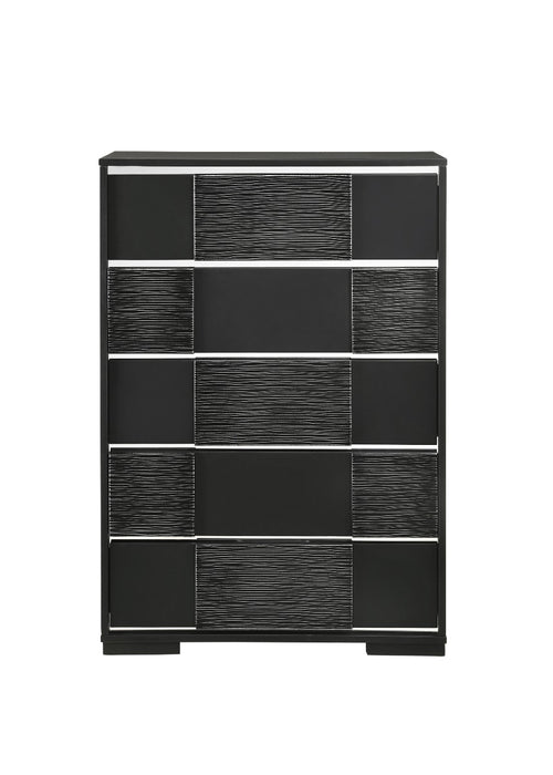 Coaster Furniture - Blacktoft 5-Drawer Chest Black - 207105