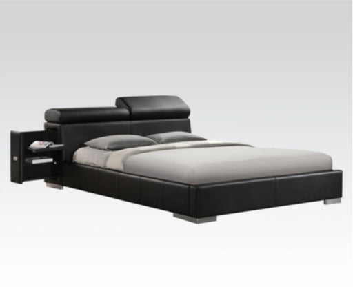 Acme Furniture - Manjot Platform Queen Bed with Built in Nightstand - 20750Q - GreatFurnitureDeal
