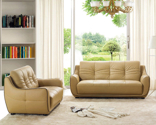 ESF Furniture - 2088 2 Piece Sofa Set in Beige - 2088-S+L - GreatFurnitureDeal